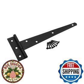 B004ha97gm Renovators Supply Manufacturing Black T Strap Shed Door Hinge 9 Inch Rustic Flush Mount