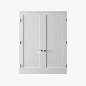 Rid7296-1w-pn-t Reso Double Pre-hung French Door 72 Inch X96 Bi-parting Solid Core Primed White