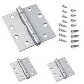 Richelieu Hardware 445050941959 4 Inch X 4-1/2 Stainless Steel Full Mortise Ball Bearing Butt Hinge With Remo