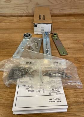 370-619 Rixson Assa Abloy Center Hung Pivot Set 370 619 Satin Nickel Clear Coated-fast