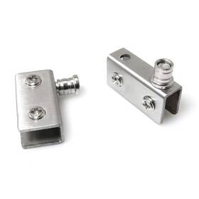 Rlecs 750225366923 2pcs Stainless Steel Glass Door Pivot Hinges For 58mm Free Swinging Doors
