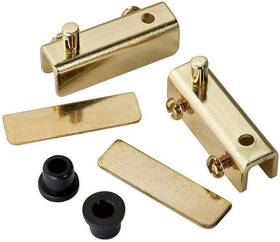 510-pb Rockler Glass Door Pivot Hinge Polished Brass Pair