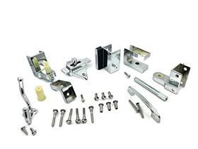 Ds-2-78 Rongweiwang 756343972756 Harris Hardware Toilet Partition Die Cast Zamac Outswing Door Hardwar