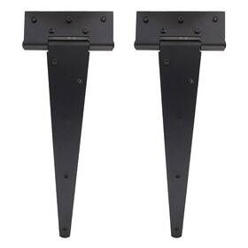 Rural365 840145803087 Triangle Door Hinge 2pk - Heavy Duty 12 Inch T-strap Farmhouse Style H