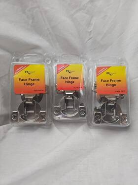 H230 Rv Designer Lot Of 3 - Face Frame Hinge 2 Per Pack Cabinet Hardware