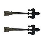 Rve-109h Antique Hardware Depot Crown Head Wrought Iron Reproduction Door Strap