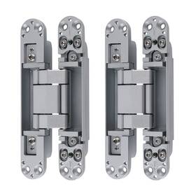 Rzeloyde 701400512468 Hidden Door Hinges Invisible 180 Degree Swing Heavy Duty Concea