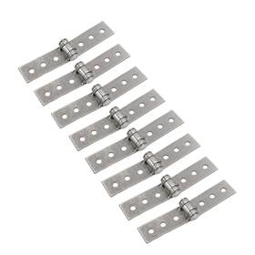 H20221010bc3684 S Sydien 8pcs 3 Inch Silver Folding Butt Hinges Stainless Steel Furniture Doo