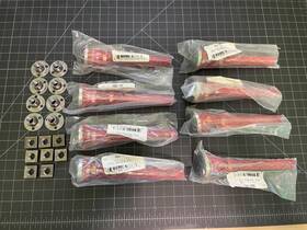 Bsw-1az S & W 8 Pieces And Level-it Leveling Mount Swivel Stud Zinc Steel 3/8 Inch -16 X 4