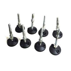 Bnylb34 S&w Manufacturing Lot Of 8 Swivel 5.125 Inch H X 3 D Steel Polymount Leveling Feet Mounts