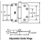 S4003-ab Undisclosed Horizontal Adjustable Guide Door Hinge