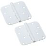 S836-320 Stanley National Inch Radius Door Hinges White Pack 033923836326