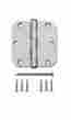 S841-500 Gatehouse Mortise Door Hinge 3.5 In H Satin Nickel 5 8 Radius Interior 12 Pc