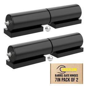 Sft-jl33 Safeflow Essentials 7 Inch Heavy Duty Weld On Hinges For Metal Black Barrel 2-pack 1.38 Bar