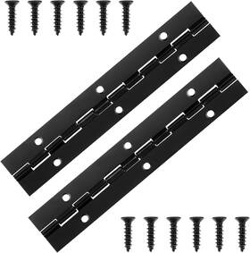 9vg5asul Salbsever 575101 1 2pcs Stainless Steel Piano Hinge 6 Inch Cabinet Hinges Black Metal