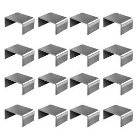 Simax-1211 Saluinoki 16pc Steel Weld On Trailer Truck Stake Pocket Board Holder D-ring 2x4 Kit