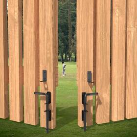 Sankeytew 664918587338 12 Inch Cane Bolts For Gates Ground Gate Latch Wooden Metal Stopp