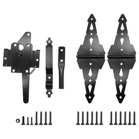 Jl2209zhuti Sankeytew 8 Heavy Duty Decorative Strap Hinges And Spring Loaded Latch Kit Wi