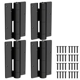 Js241006zhuti Sankeytew 2 Pack Self Closing Hinge 5-3/4 Inch Matte Black Auto Close Door Hinges Adjustabl