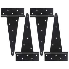 B0b2kgl2jj Sankins 12 Inch Heavy Duty Black T-strap Shed Door Hinges For Wooden Fence