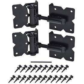 B0897ch8rh Sankins Self Closing Gate Hardware Hinges Heavy Duty For Wooden/vinyl/pvc Black