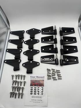 Saree 799904963633 Door Hinge Kit 2007 2018 Jeep Wrangler Jk Jku 4-door 16 Hinges 36 Bolts