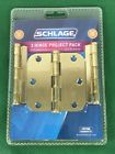 Sc3p1011f-605e Schlage Hinge Project Pack Round Radius Bright Brass 044074677607