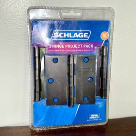Schlage 044074677591 3 Hinge Project Pack 3.5 Inch Square