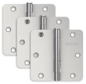 S3p1011frp625 Schlage -3 Pack 3.5 Inch Plain Bearing 5/8 Radius Corner
