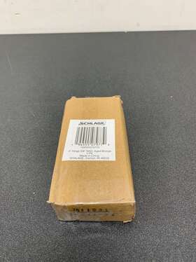 S3p1021frp716 Schlage 4 Inch X Plain Bearing Corner Mortise Hinges - Aged Bronze Pack Of 3