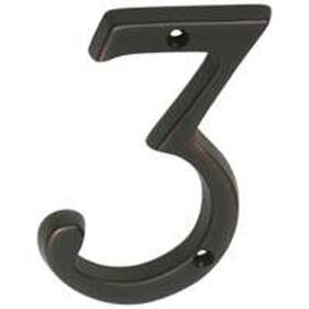 Sc2-3036-716 Schlage House Number Character 3 4 In H Bronze Charac