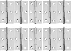 Sdlqy 445027425420 10 Pcs Stainless Steel Home Furniture Hardware Door Hinge Long 2.15 X 1.3 Inch