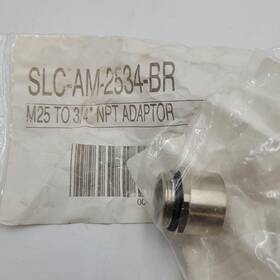 Slc-am-2534-br Sealcon Nickel Plated Brass Thread Adapter M25 To 3/4 Npt