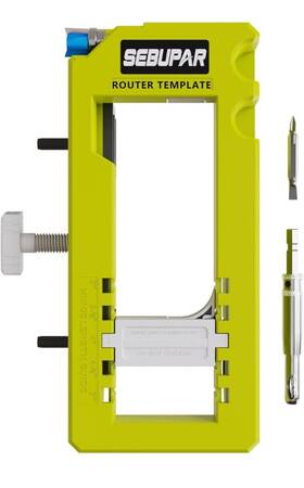 1107 Sebupar 313113429485 #1107. Door Hinge Jig Mortiser Installation Kit