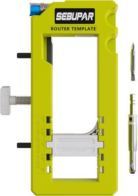 Dhj-1 Sebupar Door Hinge Jig Mortiser Installation Kit Router T