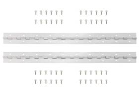 Sedmoon 741376995254 Continuous Piano Hinge Heavy Duty 304 Stainless Steel Pin 24
