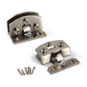Seeraphee 703931272187 90 Degree Glass Door Pivot Hinge Kit Zinc Alloy Shower Clamp Cl