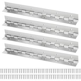 Sehoi 746433134744 4 Pack 14 X 2 Inch Piano Hinges 304 Stainless Steel Continuous Hinge Polish
