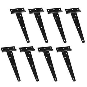Seimneire 779584517753 8pcs 6 Inch T-strap Door Hinge Heavy Duty Gate Barn Hing