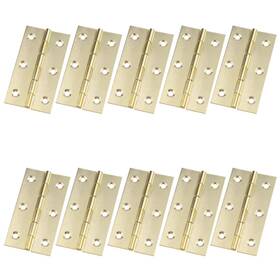 Semetall 770343805135 Golden Door Hinge 10 Pack 3 Inch Solid Brass Butt Hinges Heavy Duty Cabinet D