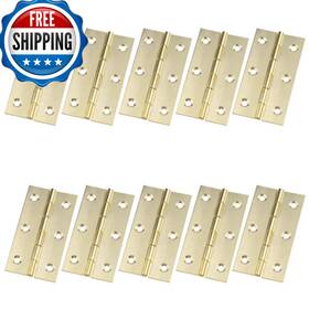 Semetall B08ttqdkcg Golden Door Hinge 10 Pack 3 Inch Solid Brass Butt Hinges Heavy Duty