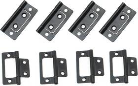Setaria Viridis 744759212610 Bi-fold Door Hardware 8 Pack Non-mortise Hinges Heavy Duty Bifold Butt Cabi