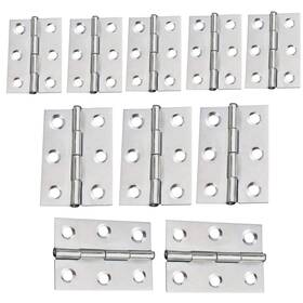 Setaria Viridis 788609071026 Square Door Hinges Self Closing 10 Pack Satin Nickel Interior S