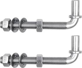 G-at-hi-jb1 Shangmao 2pcs 6 Inch Heavy Duty J-bolt Gate Hinge For Chain Link Fence J Bolt Post