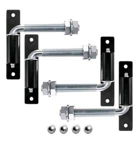 Ck-gh009-all Shimeyao 4 Pack 5/8 Inch Steel J-bolt Hinge With Plate Heavy Duty Welded 8 Fixing Deal