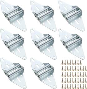 Shuess 445018745759 8 Pcs Garage Door Hinges #2 Heavy Duty 14 Gauge Steel With Galvanized Fin