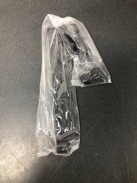 296233 Signature Hardware Black Iron Strap Pintle Hinge 12 Inch X 3-1/8