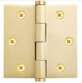 461729 Signature Hardware 4 Inch Solid Brass Mortise Door Hinge Satin