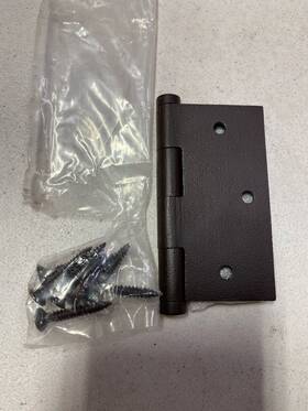 461732 Signature Hardware Solid Bronze 3.5 Inch Mortise Door Hinge - Dark