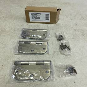 Hdh3503u5 Signature Hardware 3-1/2 Inch Rounded Steel Door Hinge With Plain Bearing 3 Pack